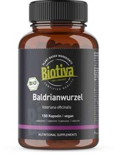 Baldrian Bio (150 Kapseln) Biotiva (124,92 EUR/kg)