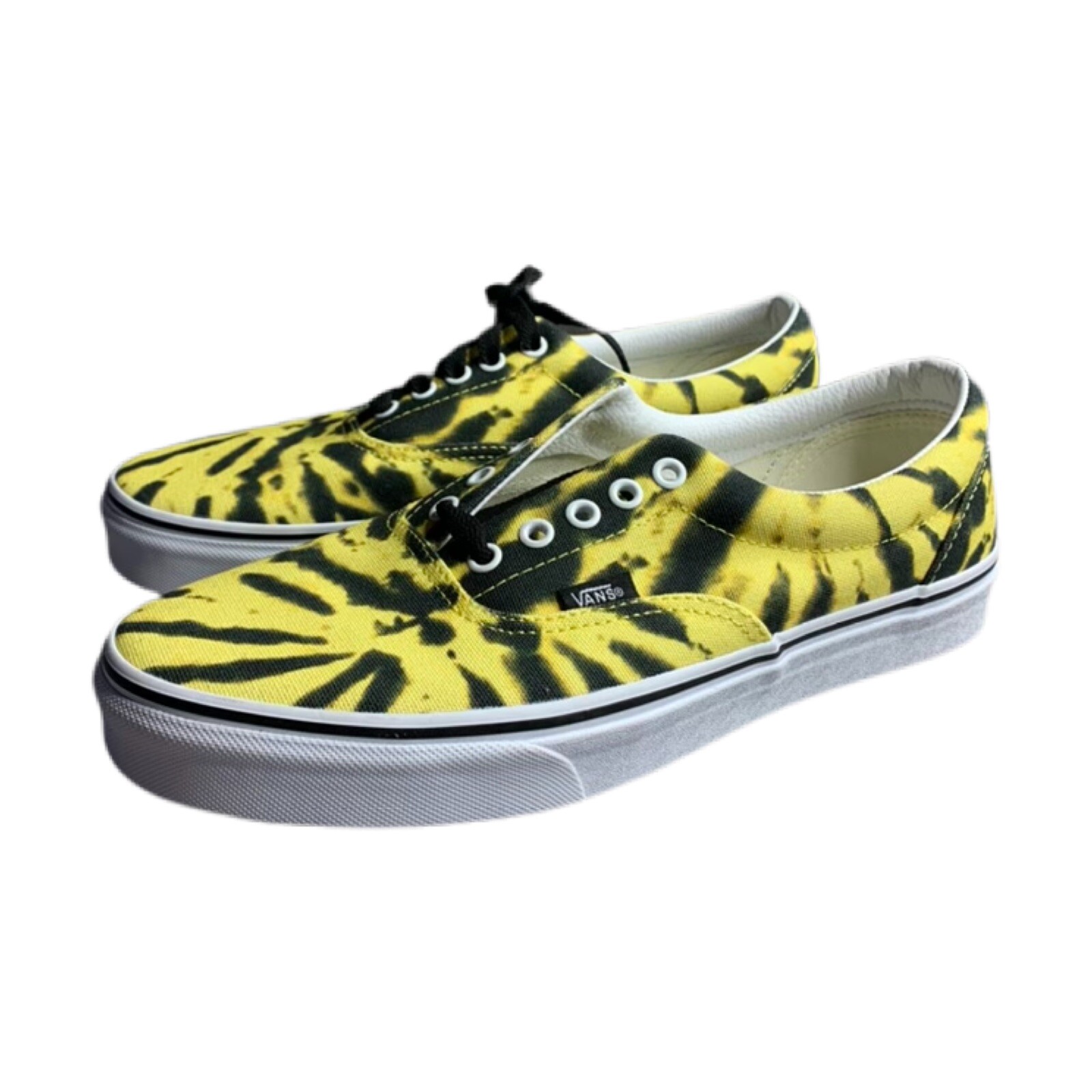 vans era tie dye yellow