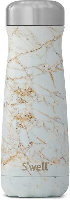 S'well 16 oz. Stainless Steel Travel Mug, Calacatta Gold Marble, Excellent
