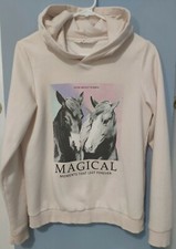 H M Girls Pullover Hoodie Light Pink Size 14 