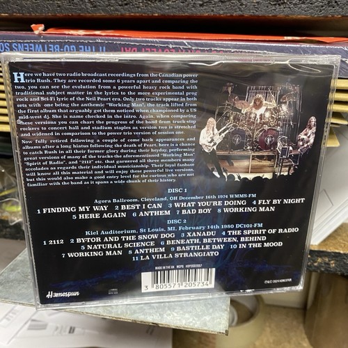 RUSH - Live 1974 & 1980 (2024) NEW 2 CD SET. SEALED LIVE STEREO BROADCASTS. 2 CD - Picture 4 of 4