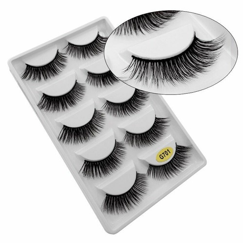 5/3pairs Fluffy False Individual Lashes 3D Mink Eyelash Makeup Accessories Women - Picture 44 of 45
