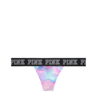 Victoria's Secret PINK Logo Thong Panty Tie Dye