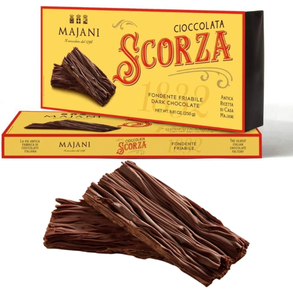 Cioccolatini Majani Confezione Regalo Scorza Friabile Fondente 60% Scatola 250 g
