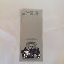 Vintage Sawyer's 1971 Slide Projectors B W Brochure Accessories Rotomatic PanaVu