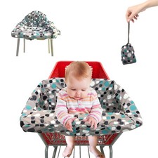 2-in-1 Shopping Cart Cover for Baby High Chair Cover, Grocery Cart Cover, M...