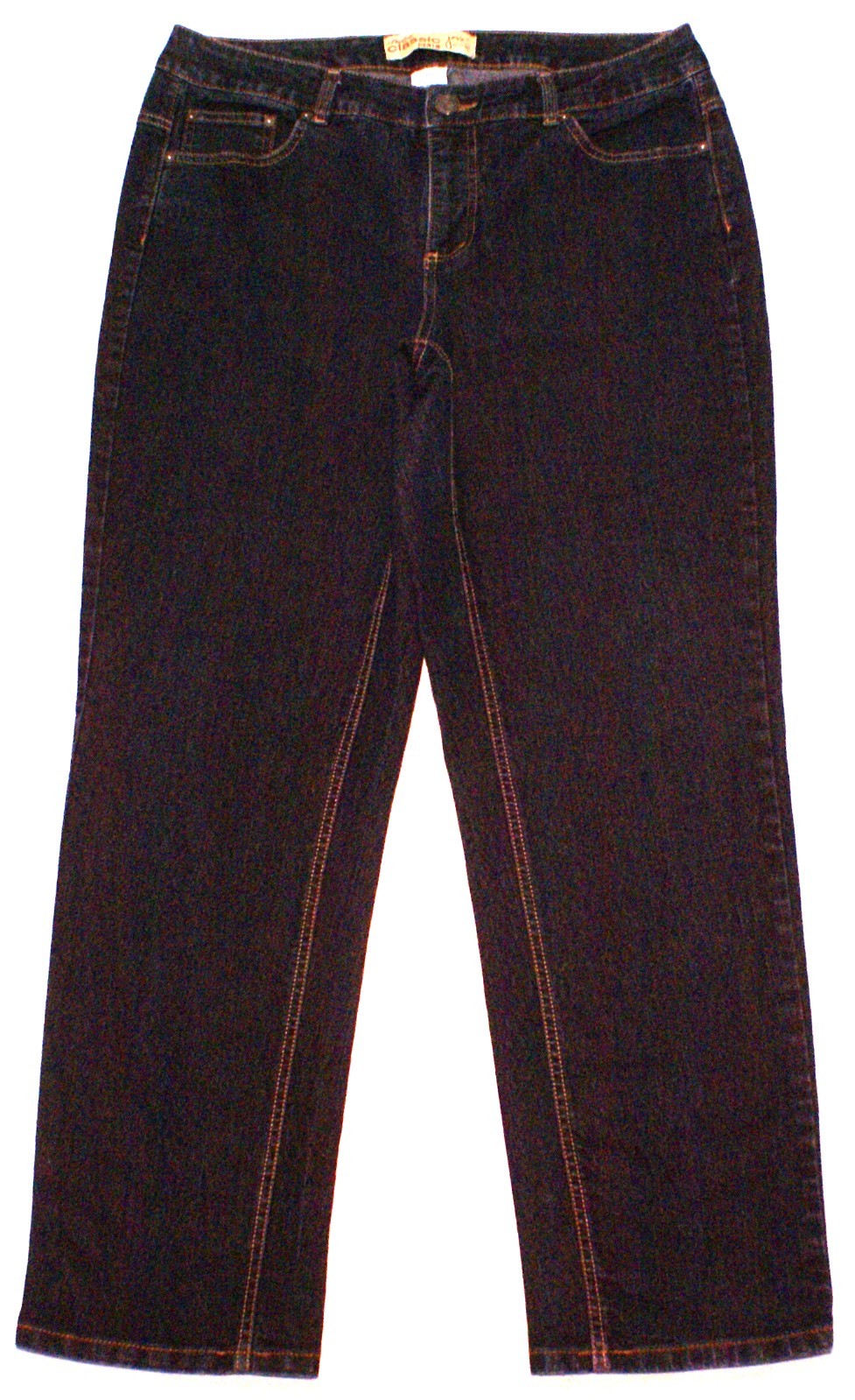 Just My Size JMS Stretch Denim Tapered Dark Blue Jeans, Size 16W (35X29)