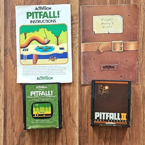 Activision Pitfall! / Pitfall II Atari 2600 1982 Manual Included