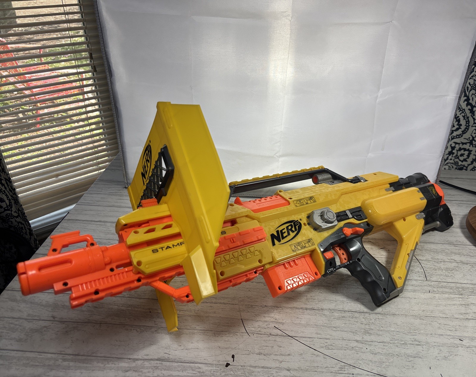 Nerf Stampede ECS N-Strike Battle Blaster Automatic Yellow W