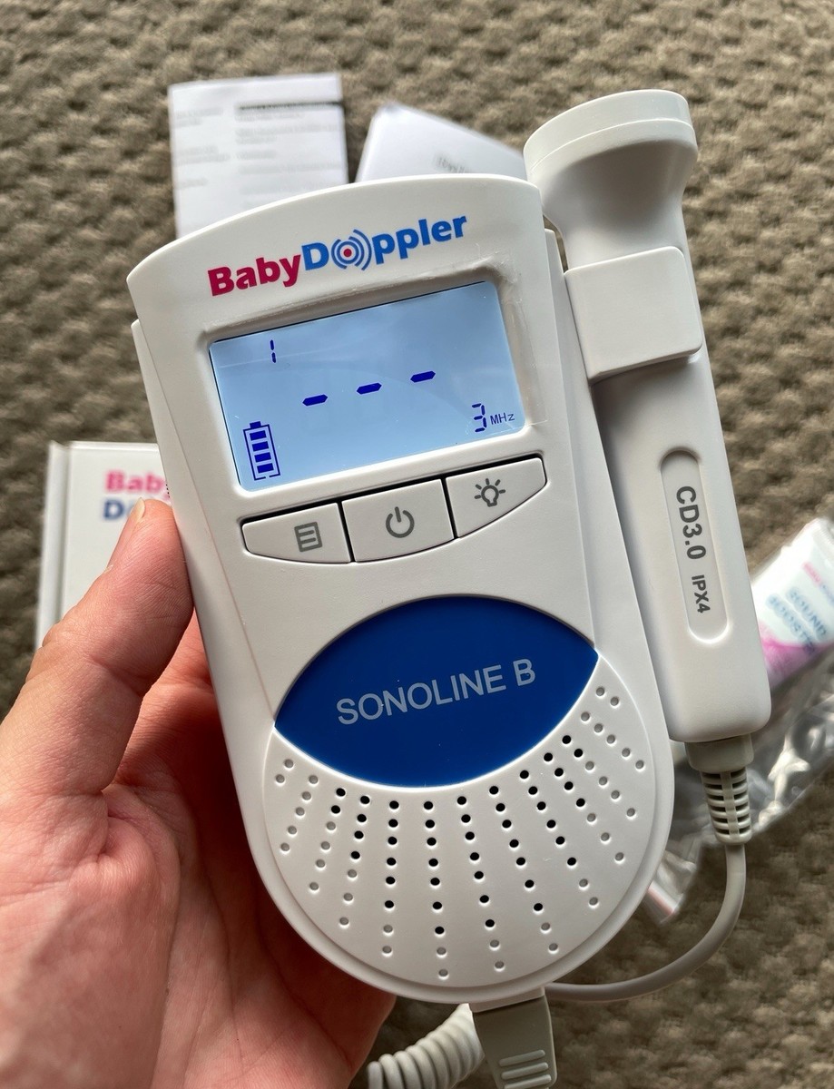Sonoline B Baby Doppler Heart Monitor Manual Ultrasound Blue
