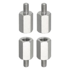 4pcs M6x10mm Male to M8x20mm Female Thread Spacer Standoffs Screws