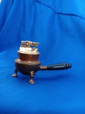 Copper Kettle Pot Coffee Table Figural Vintage Cigaretter Lighter