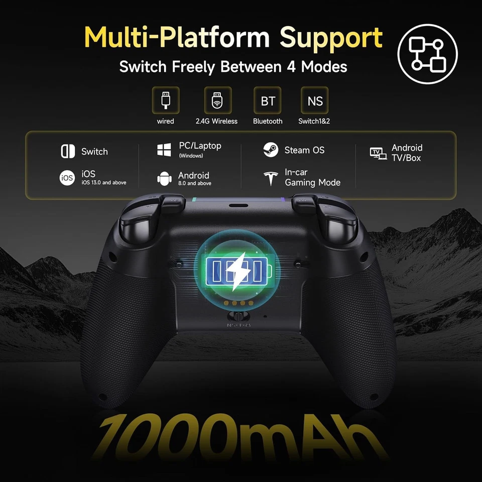 EasySMX X05 Pro Wireless Game Controller for PC Steam IOS Switch 1 & 2 Android  - Image 3 of 4