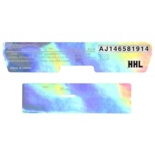 Game Boy Advance Replacement Console Sticker - White Holographic