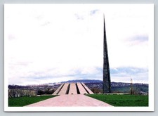 Armenian Genocide Monument Postcard Dzidzernakapert Yerevan Armenia