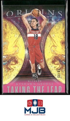 2024-25 Panini Origins Kyshawn George Taking the Leap Pink #/99 #15 Rookie