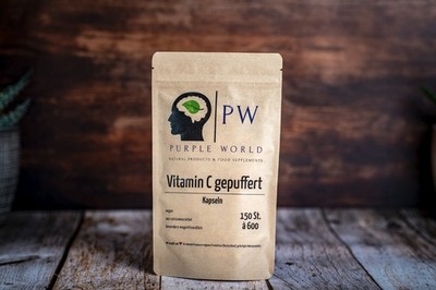 Vitamin C Kapseln - vegan & ohne Tierversuche