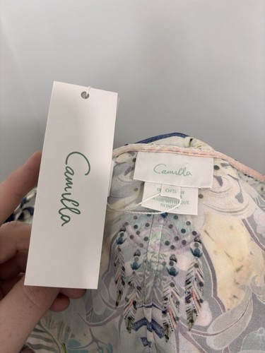 Camilla Kaftan Maxi Silk Dress Scarf Tie Beach Shack BNWT One Size - Picture 13 of 16