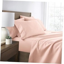 ienjoy Home 6 Piece Bed Sheet Set King Blush