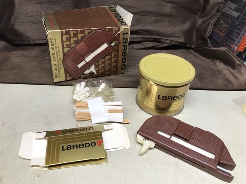 Vintage LAREDO Cigarette Rolling Maker Lot w Filters Paper & Boxes