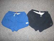 SUB 4 VTG 1980'S 2 PAIRS NEW DEADSTOCK MENS LARGE BLUE RUNNING SHORTS