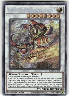 Swordsoul Grandmaster - Chixiao Secret Rare Burst of Destiny BODE-EN041 NM