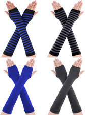 4 Pairs Long Fingerless Gloves