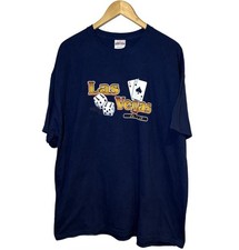 Vintage 90s Las Vegas Playing Cards Shirt Mens 2XL Blackjack Souvenir Tee Ace