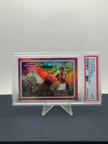 2024 Panini Zenith Jayden Daniels RED COLOR MATCH /49 PSA 9 State Of The Art