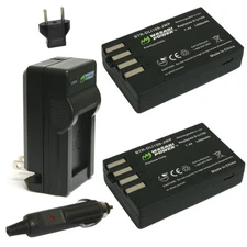 Wasabi Power Battery (2-Pack) and Charger for Pentax D-LI109