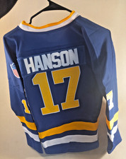 Reggie Hanson Brothers  #17 Charlestown Chiefs Hockey Jersey  MEDIUM Youth/Men