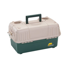 Plano 6-Tray Hip Roof Large Tackle Storage Box, Green/Sand