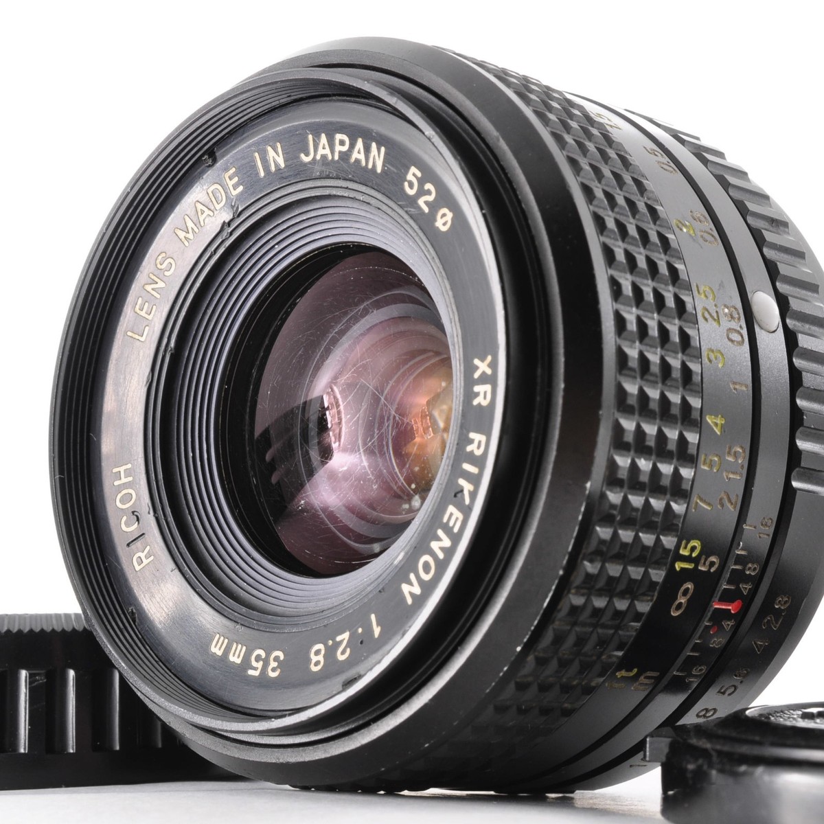 Ricoh XR Rikenon 35mm F2.8 Wide Angle Pentax K Mount Lens From