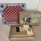 Vintage 1961 Camelot Parker Brothers Battle Game Ivoroid Pieces Knights Men