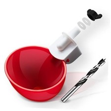 8 Pack Automatic Chicken Waterer Chicken Water Feeder Cups Suitable 8-Pack Red