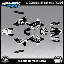 Kit de gráficos para Suzuki DR-Z4S DR-Z4SM DRZ4SM 2025 2026 Turbo-BLANCO