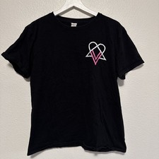 Ville Valo H.I.M VV Neon Noir 2023 Tour Heartagram Bam Shirt Band Tee