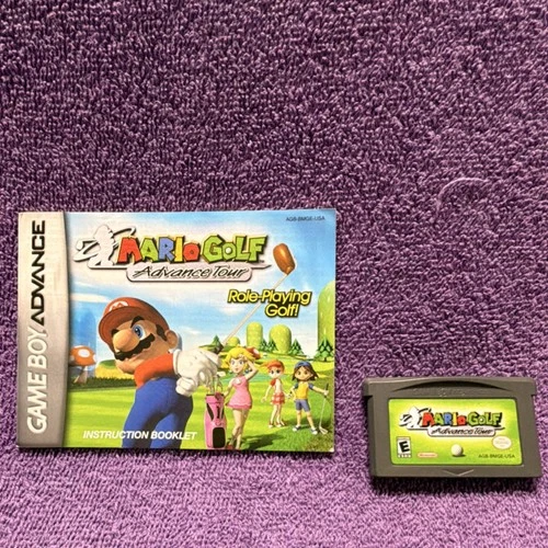 Nintendo Mario Golf: Advance Tour Game Boy Advance Manual Sports E NTSC-U/C Golf