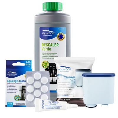 Philips Saeco Wasserfilter AL-Clean + Reinigungstabletten Entkalker Silikonfett