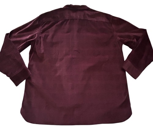 Levi's Corduroy Shirt Mens Burgundy Relaxed Pockets Button Front Size XLarge NWT - Picture 12 of 13