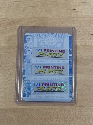 Stockton Castellanos Weigman 2025 Leaf Trinity Football 1/1 Printing Plate