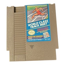 NES World Class Track Meet Nintendo Tested w Sleeve Power Pad Game