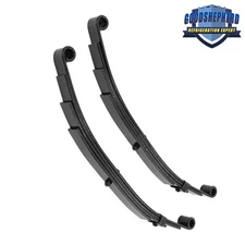 Pack of 2 For 3500 lbs Axle Trailer Leaf Spring 4 Leaf Double Eye 1750 lbs Cap