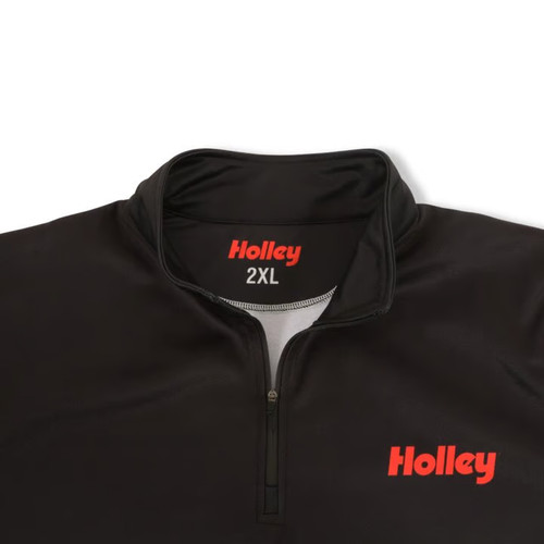 Holley 10438-2XHOL Quarter Zip Pullover - Black/Grey Ombre - Adult XX-Large - Picture 3 of 4