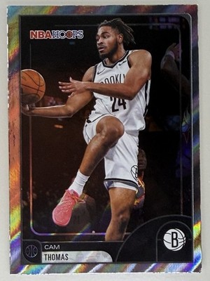 2025-26 Topps NBA Hoops #211 Light Burst Cam Thomas Brooklyn Nets