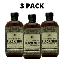 Black Seed Oil 100 Pure Unfiltered Unrefined Cold Pressed Nigella 16 oz x 3