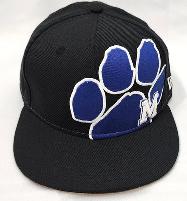 New Era Memphis Tigers Logo Elements Hat 7 1/2 Black Blue MLB NCAA Rare