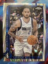 2025-26 Topps Chrome #72 Dereck Lively II RayWave Refractor Dallas Mavericks