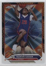 2023-24 Topps Chrome Orange Basketball Refractor Marcus Sasser #140 0ut
