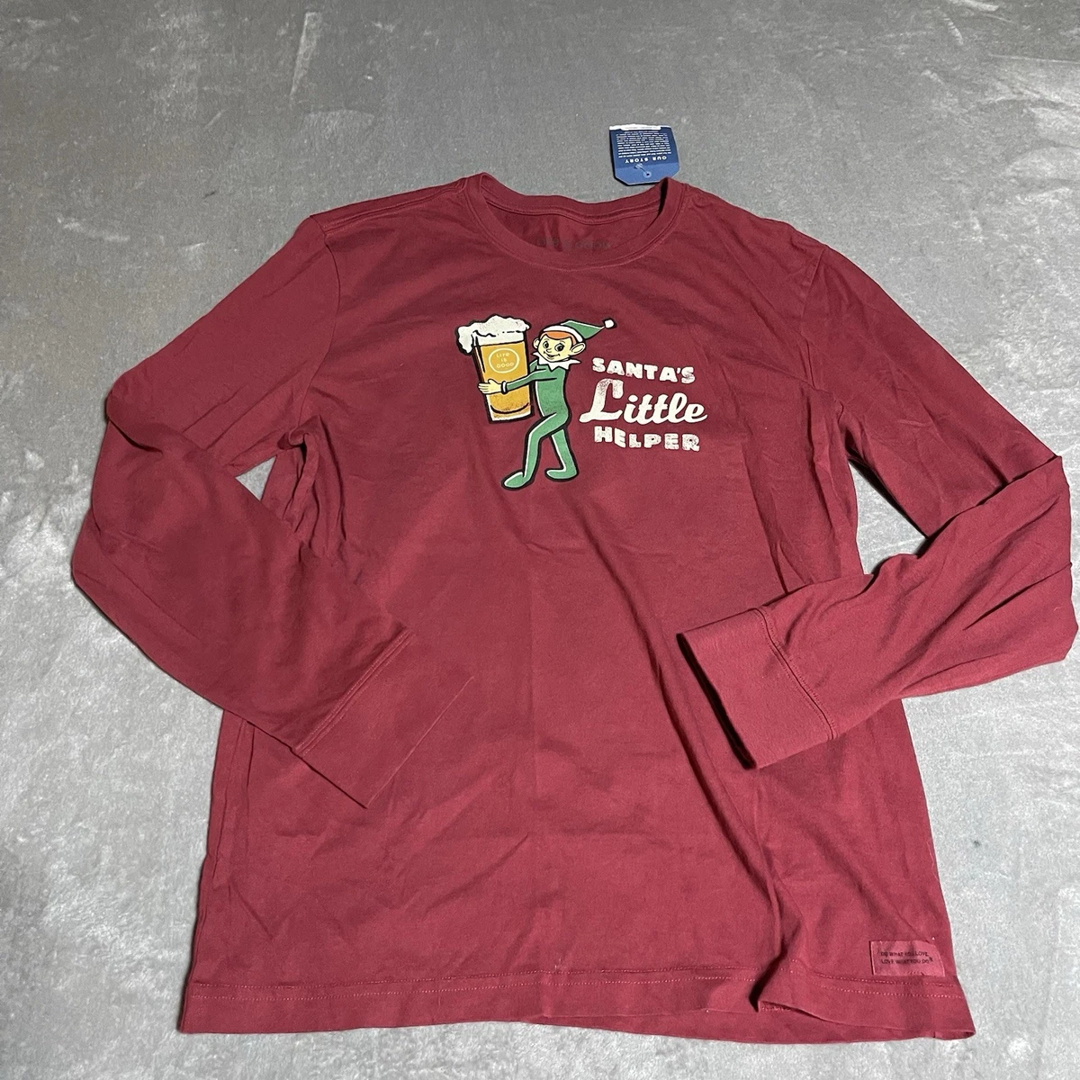 T-shirt Life Is Good - Homme - Rouge - Pêche - Keep It Reel - Taille 3XL